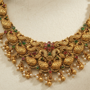 Navaratna Gaja Padma Haaram Set
