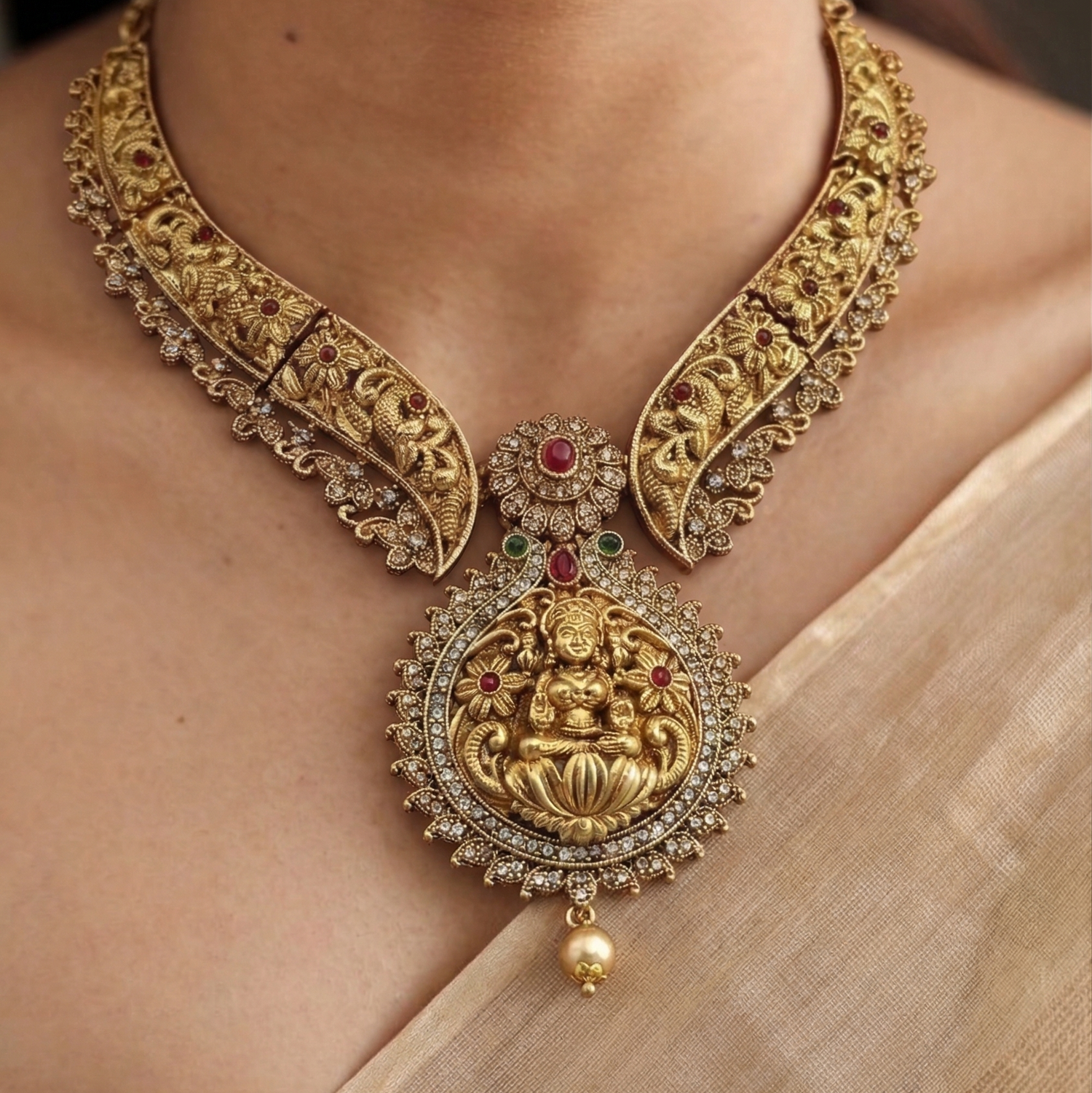 Lakshmi Vardhini Temple Choker Set
