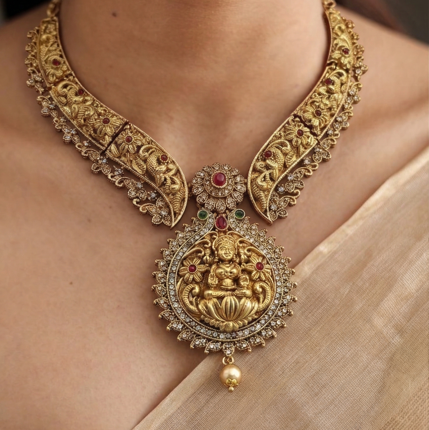 Lakshmi Vardhini Temple Choker Set