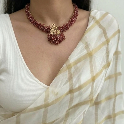Rosewood Heirloom Kundan Beaded Set