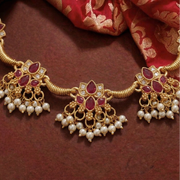 Ratna Pushpa Jaalam Necklace Set