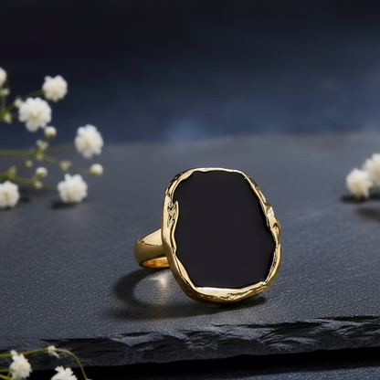 Midnight Onyx Glow Ring