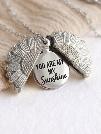 Sunshine Sunflower Love Necklace