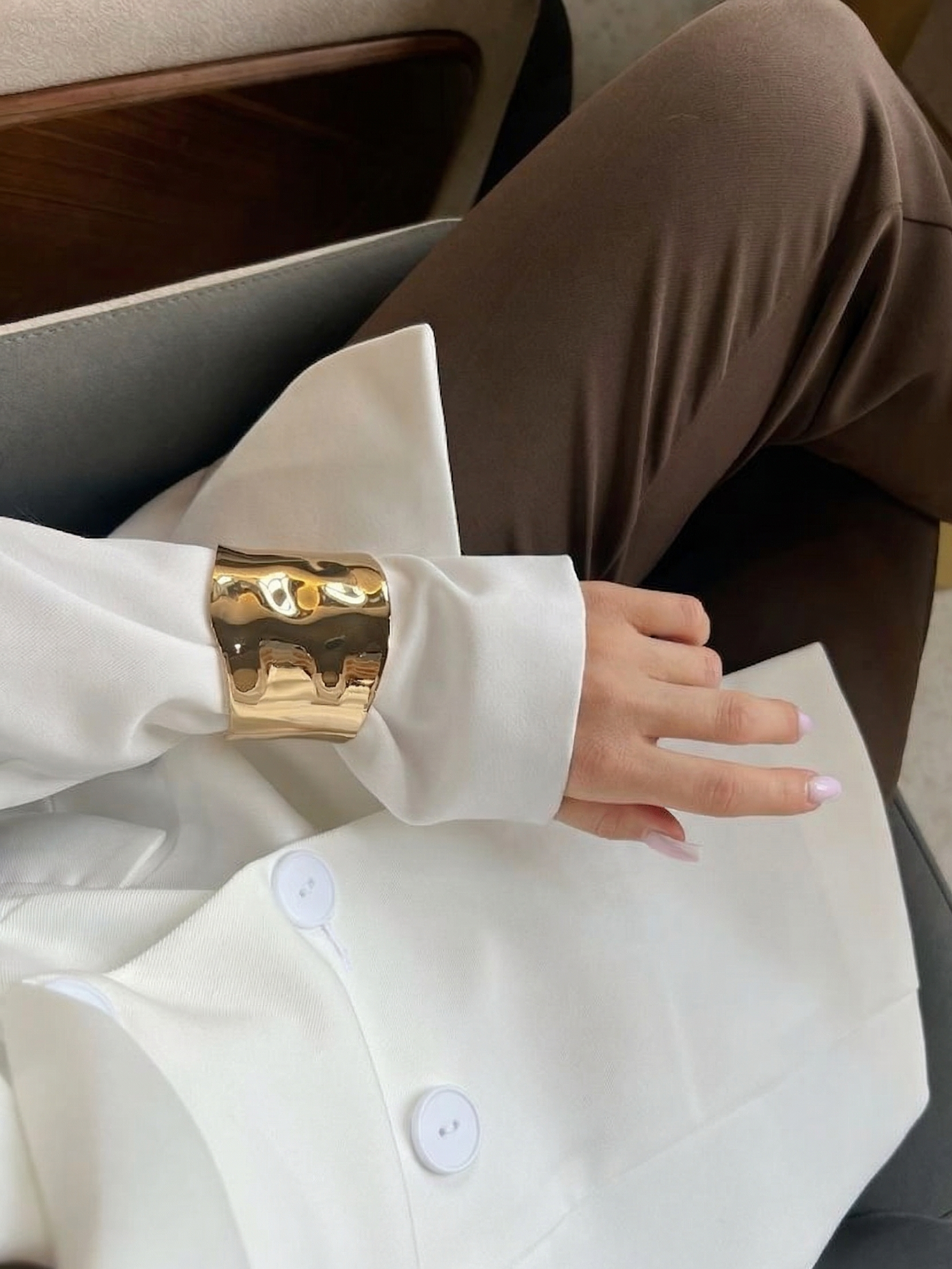 Liquid Gold Statement Cuff (SET OF 2)
