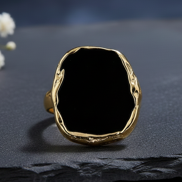 Midnight Onyx Glow Ring