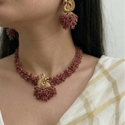 Rosewood Heirloom Kundan Beaded Set