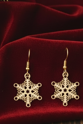 Golden Frostflake Jewelry Set