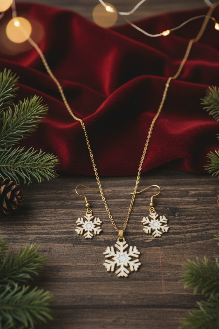 Frostflake Winter Jewelry Set