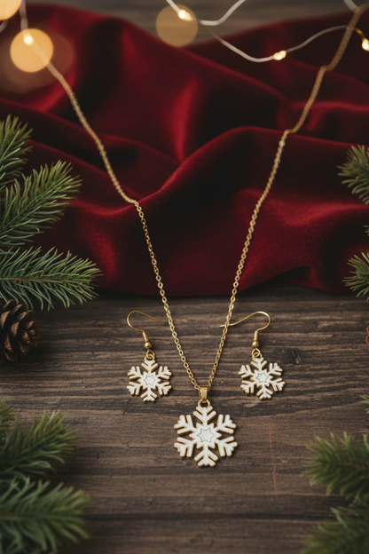 Frostflake Winter Jewelry Set