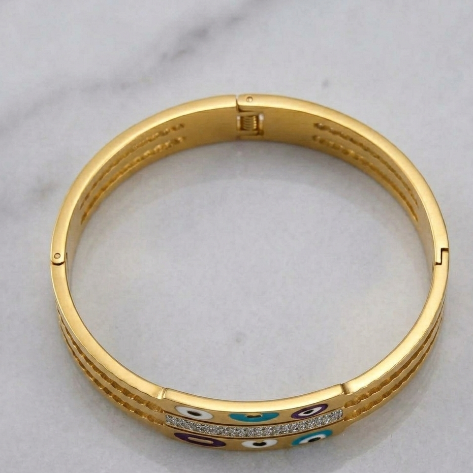Trinity Nazar Statement Bracelet