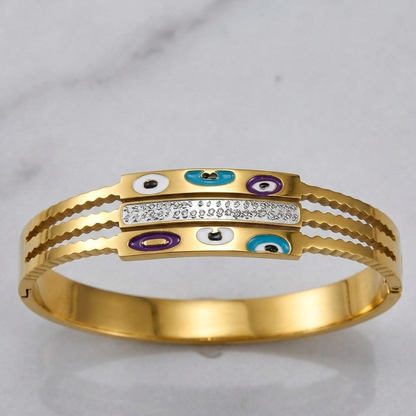 Trinity Nazar Statement Bracelet