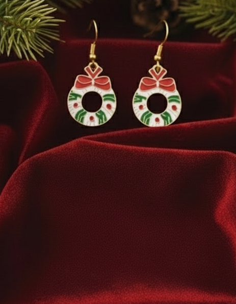 Merry Wreath Charm Jewelry Set