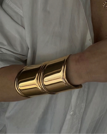 Sculpt Gold Statement Cuff
