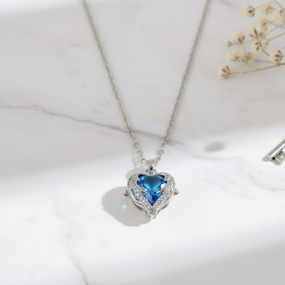 Blue Heart Legacy Necklace