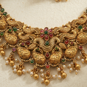 Navaratna Gaja Padma Haaram Set