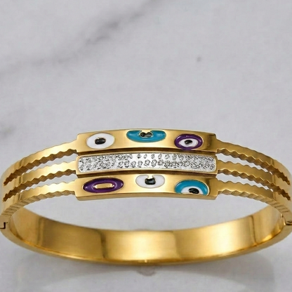 Trinity Nazar Statement Bracelet