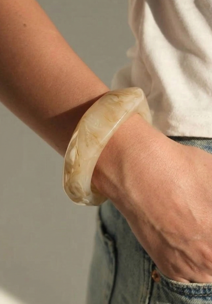 Earth Tone Statement Bangle Stack