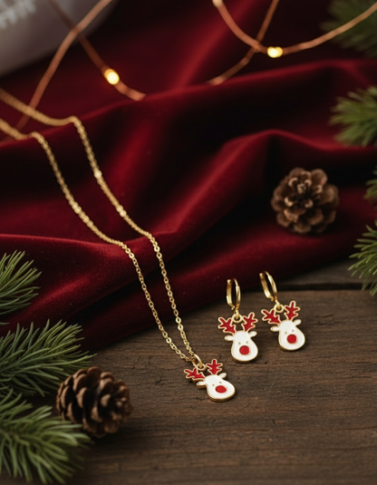 Rudolph Charm Christmas Jewelry Set