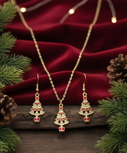 Twinkling Tree Christmas Jewelry Set