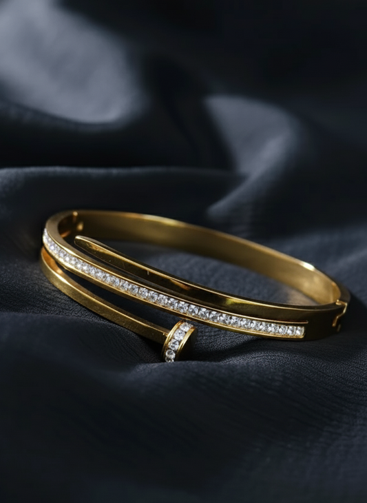The Modern Pavé Nail Bracelet