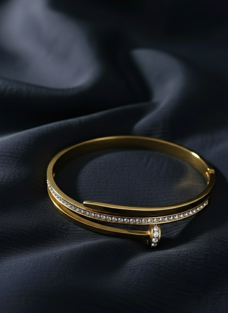 The Modern Pavé Nail Bracelet