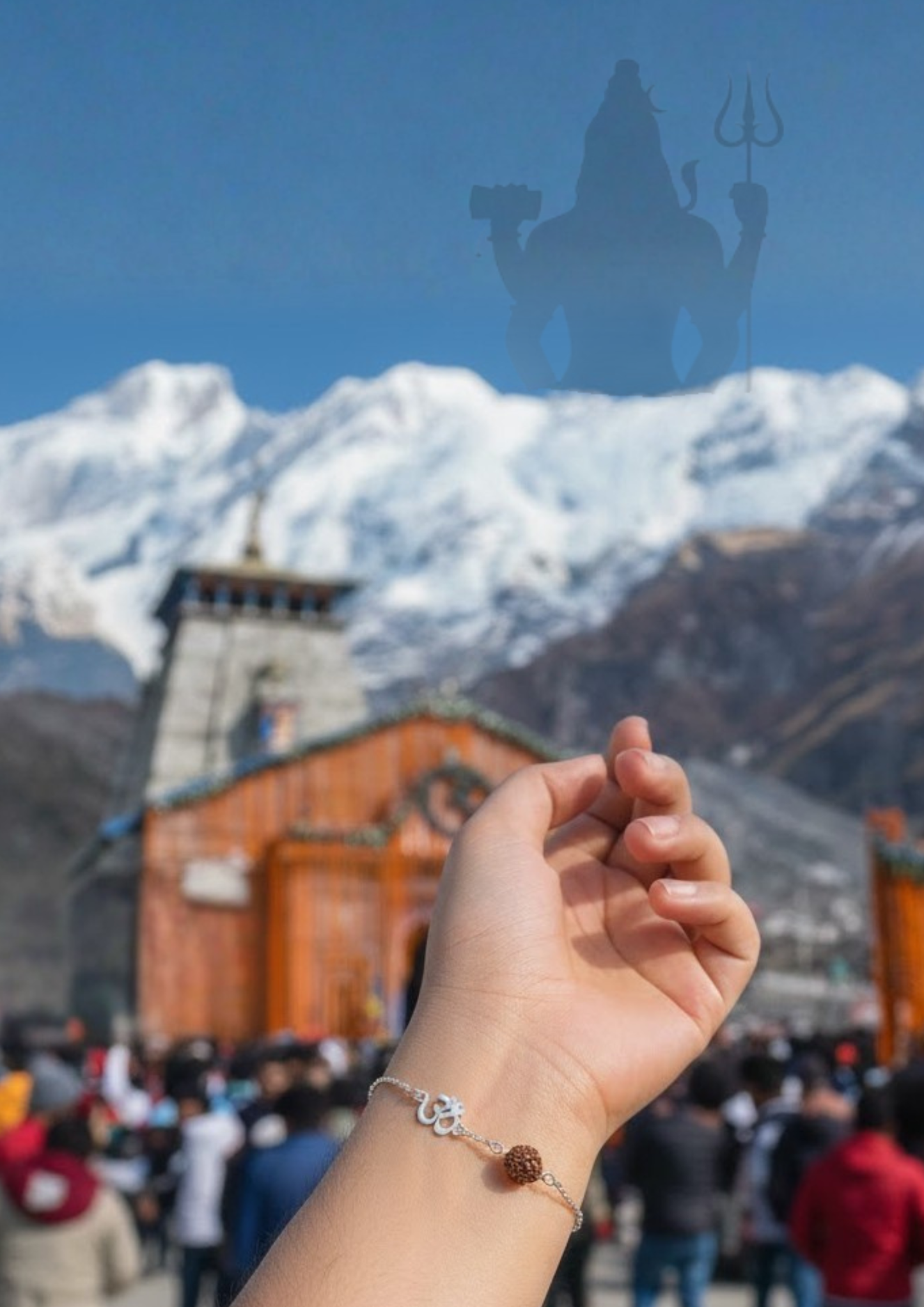 Shiv Rudraksha Bracelet — Pure 925 Sterling Silver Edition