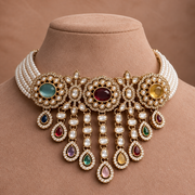 Sabyasachi-Inspired Multicolour Pearl Haar