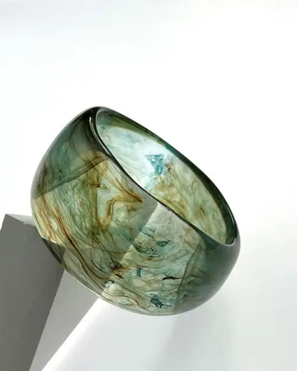 Marble Acrylic Bangle Set