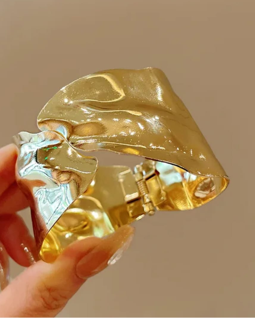 Crush Gold Statement Cuff