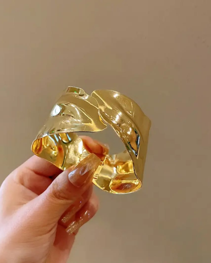 Crush Gold Statement Cuff