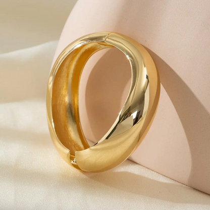 Chunky Gold Statement Bangle Set