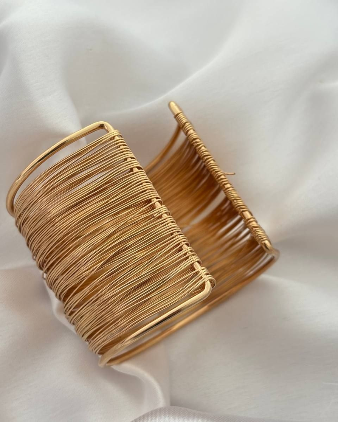 Golden Mesh Cuff Bracelet (SET OF 2)