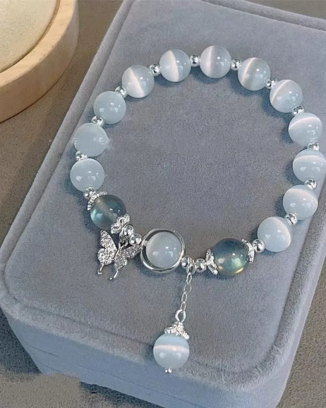 Moonstone Butterfly Bracelet