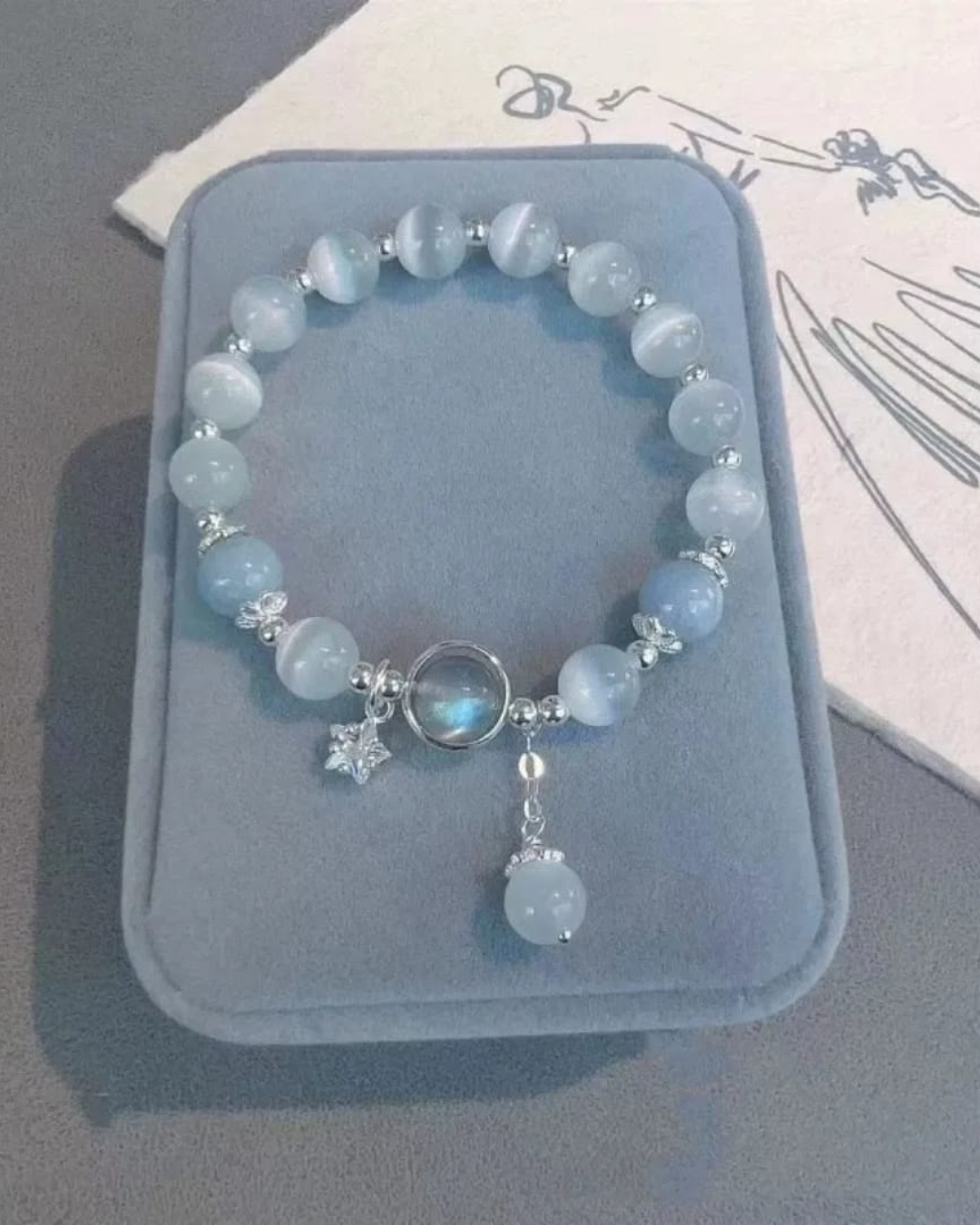 Moonstone Butterfly Bracelet