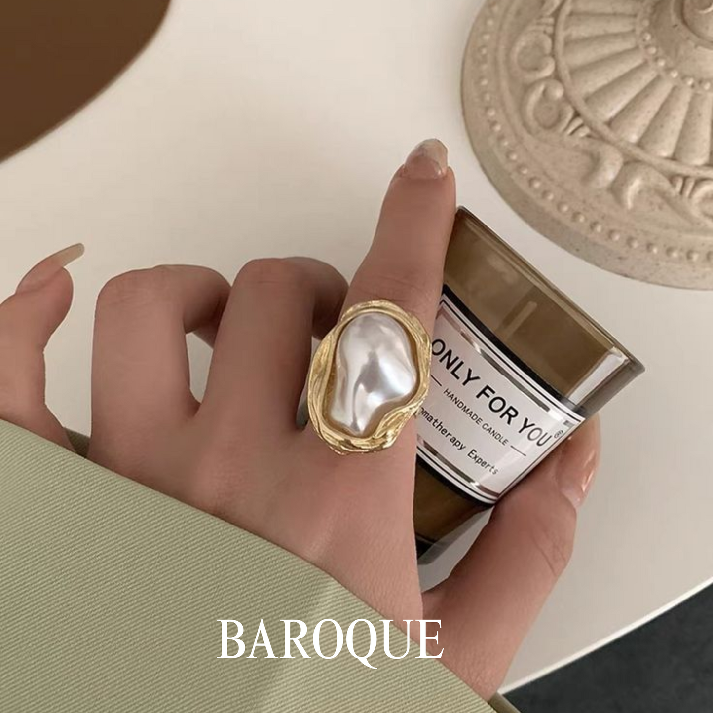 Baroque Pearl Royal Ring