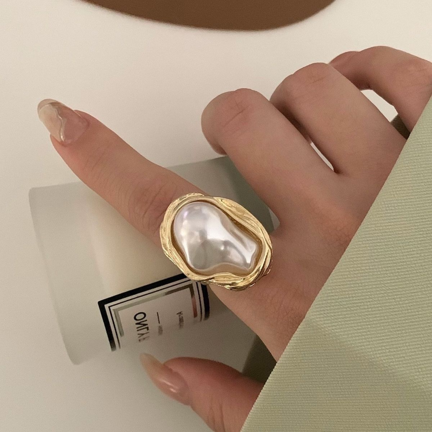 Baroque Pearl Royal Ring