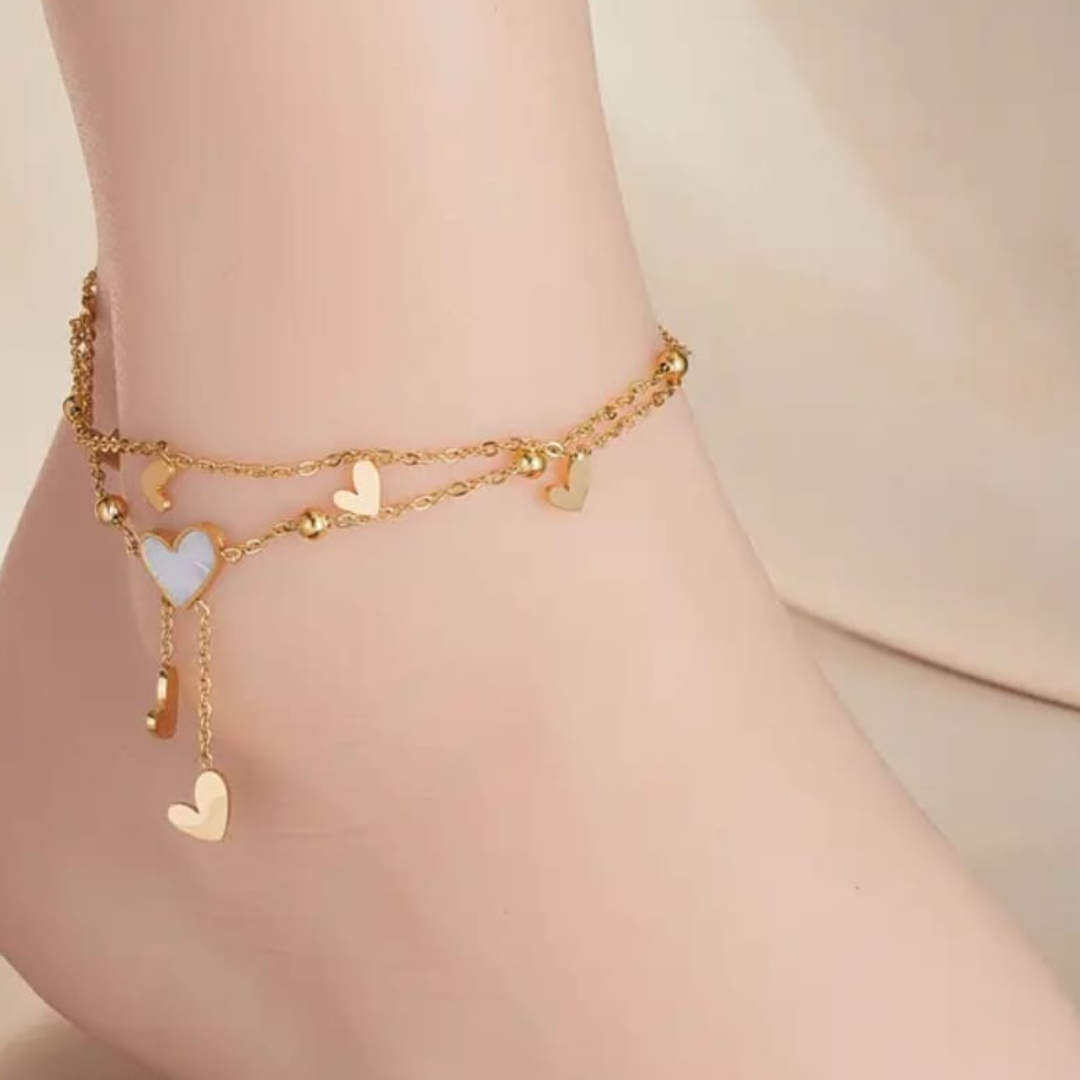 The Sweetheart Charm Anklet