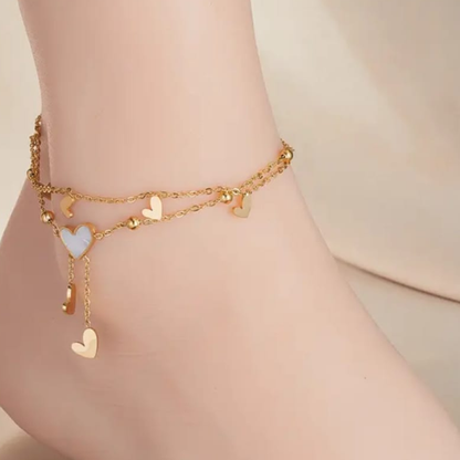 The Sweetheart Charm Anklet