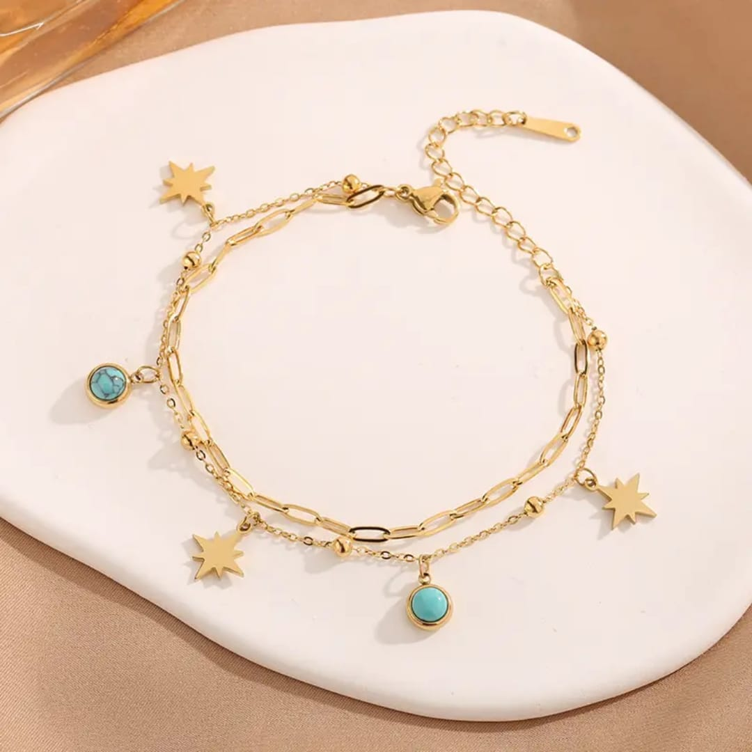 Turquoise Wanderer Anklet