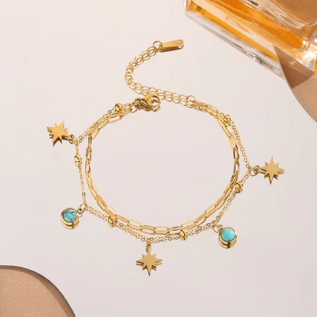 Turquoise Wanderer Anklet