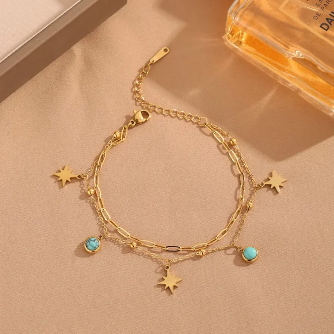 Turquoise Wanderer Anklet