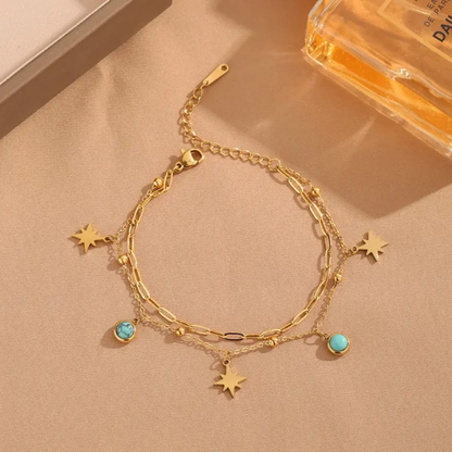 Turquoise Wanderer Anklet