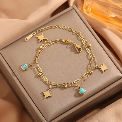 Turquoise Wanderer Anklet