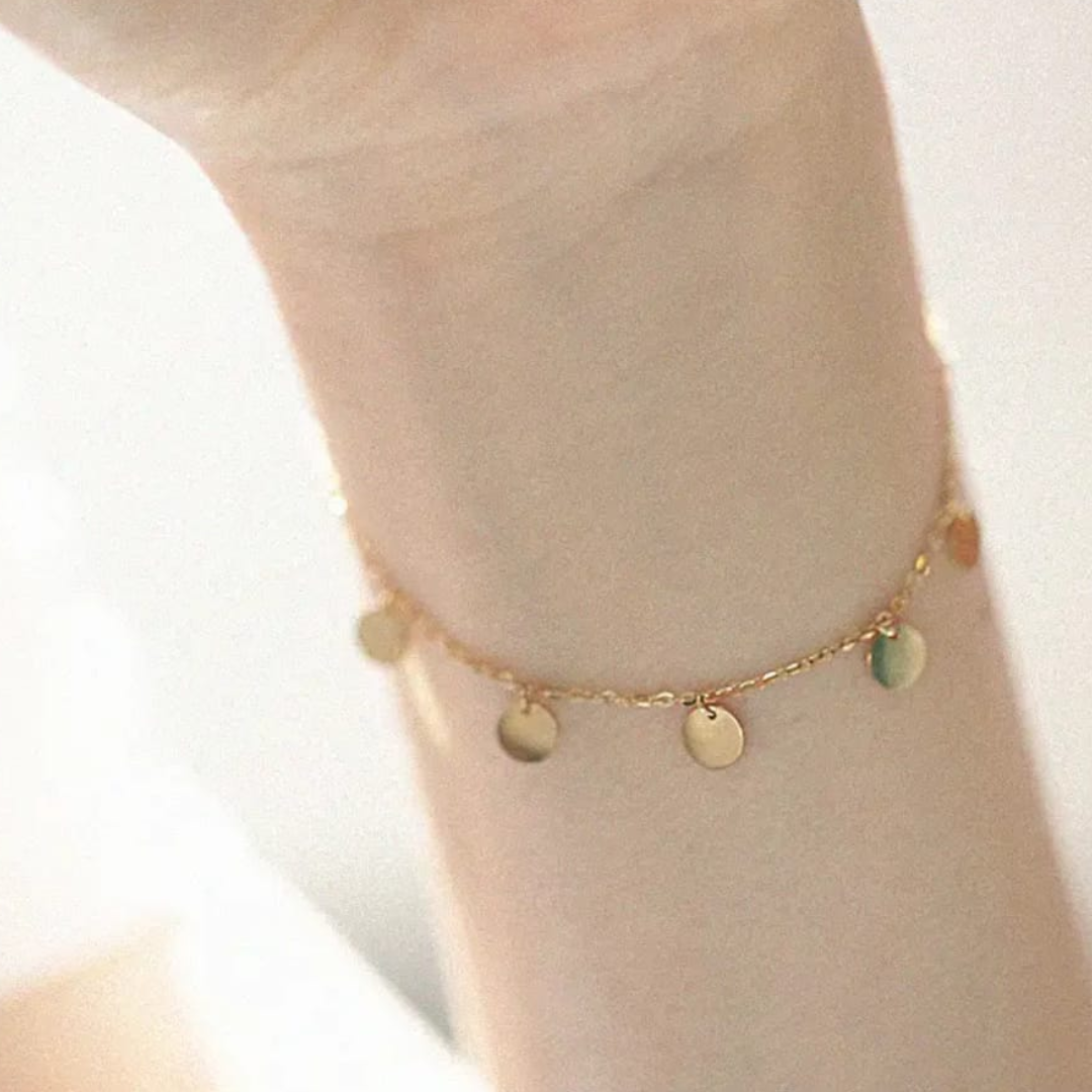 Golden Whisper Anklet–Bracelet