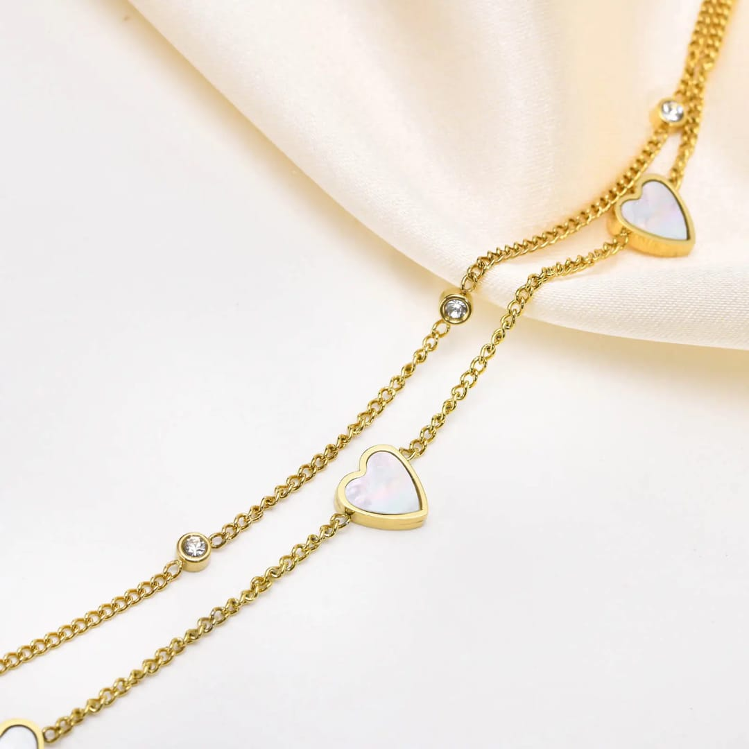 Keepsake Heart Chain Anklet