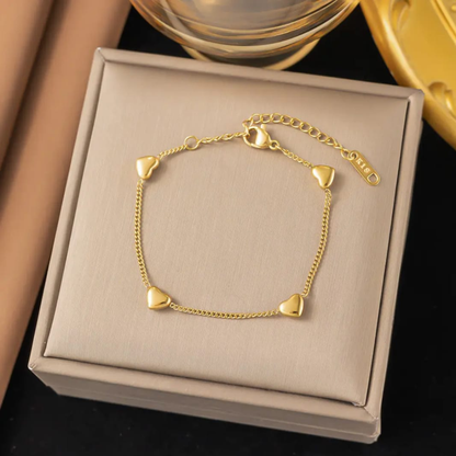 Hearts Aflutter Anklet–Bracelet