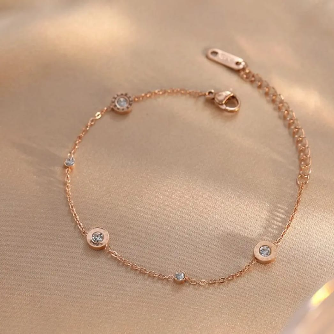 Rosegold Gleam Chain Bracelet