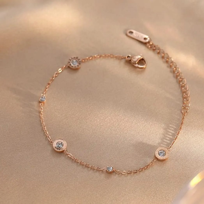 Rosegold Gleam Chain Bracelet