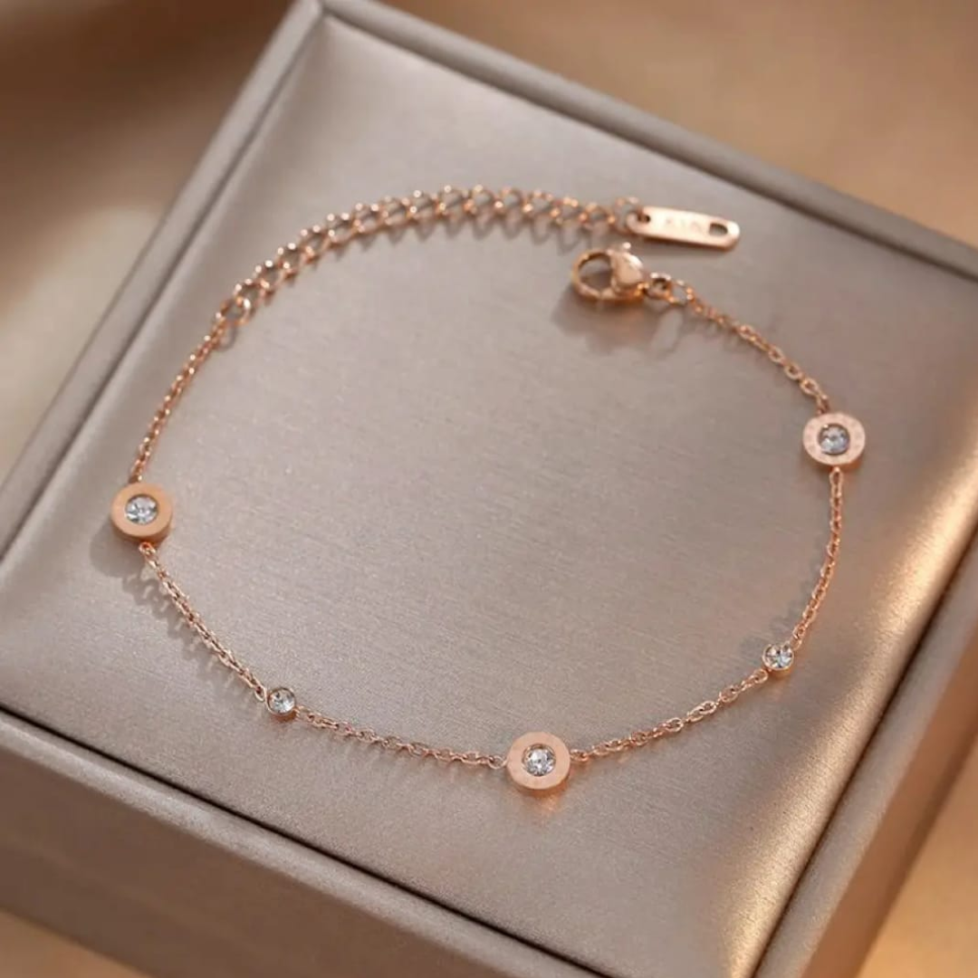 Rosegold Gleam Chain Bracelet