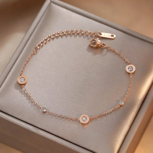 Rosegold Gleam Chain Bracelet